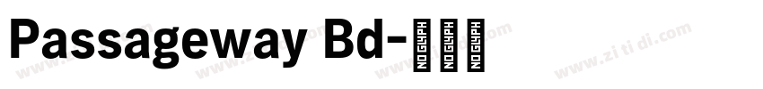 Passageway Bd字体转换